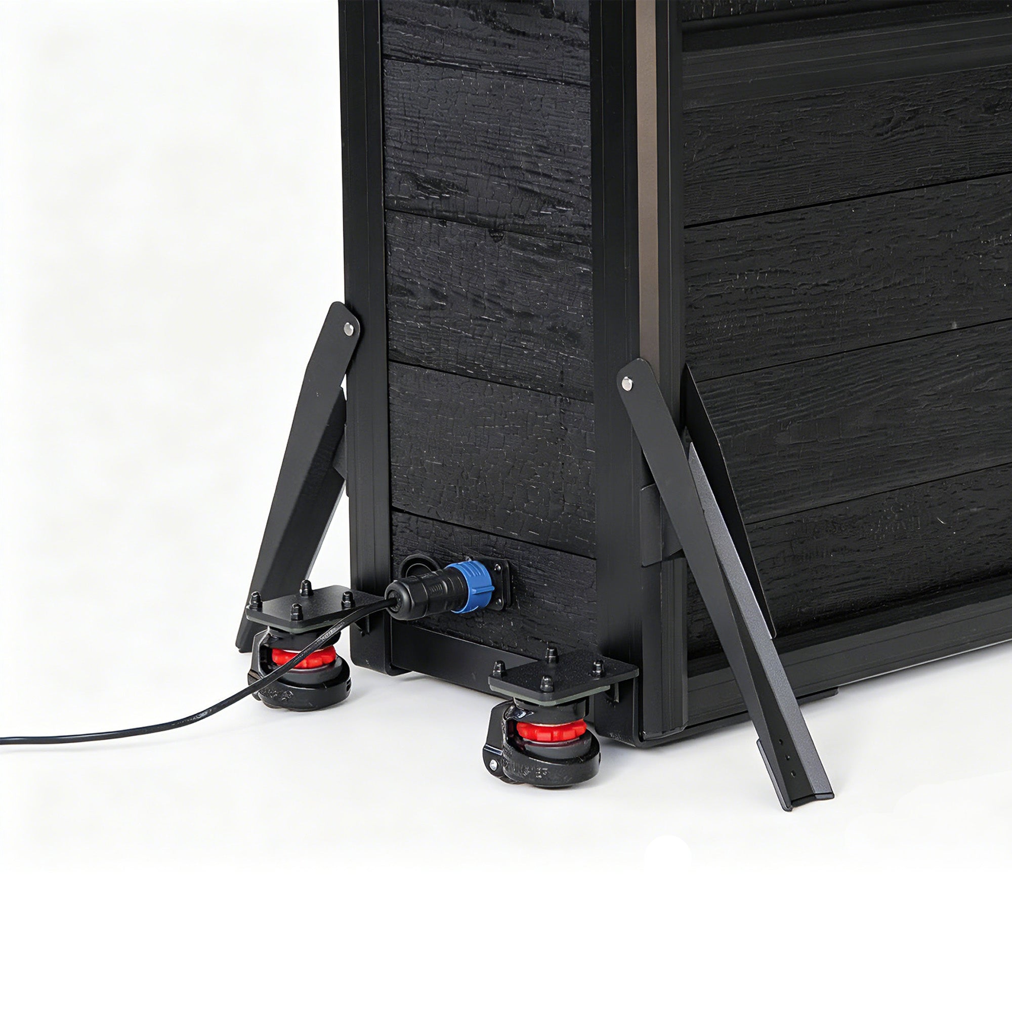 55" Charred Wood Outdoor TV Lift Cabinet