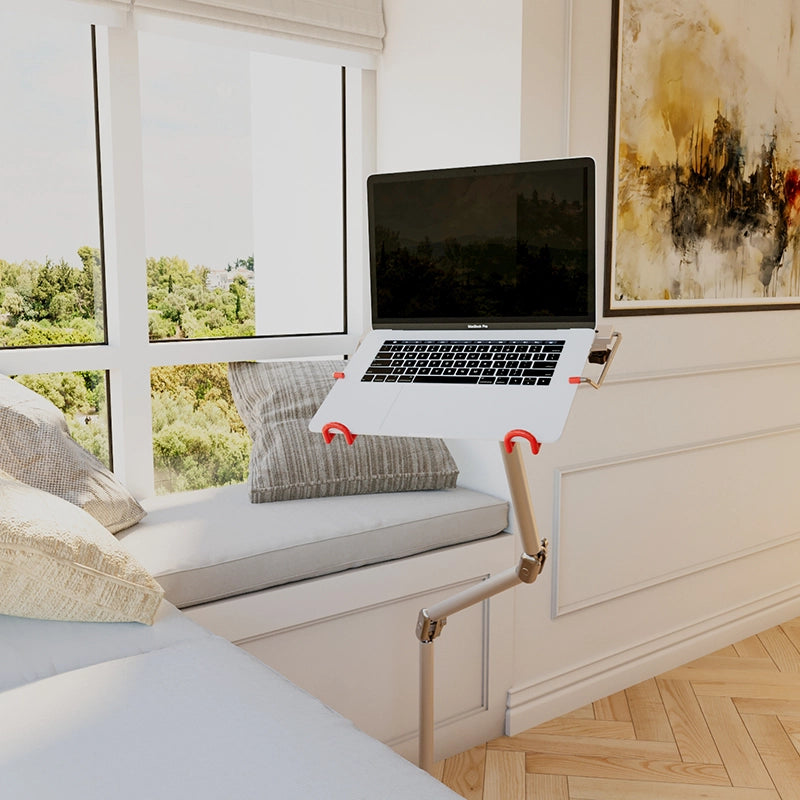 Laptop Floor Stand, Adjustable Height Tall Computer Stand