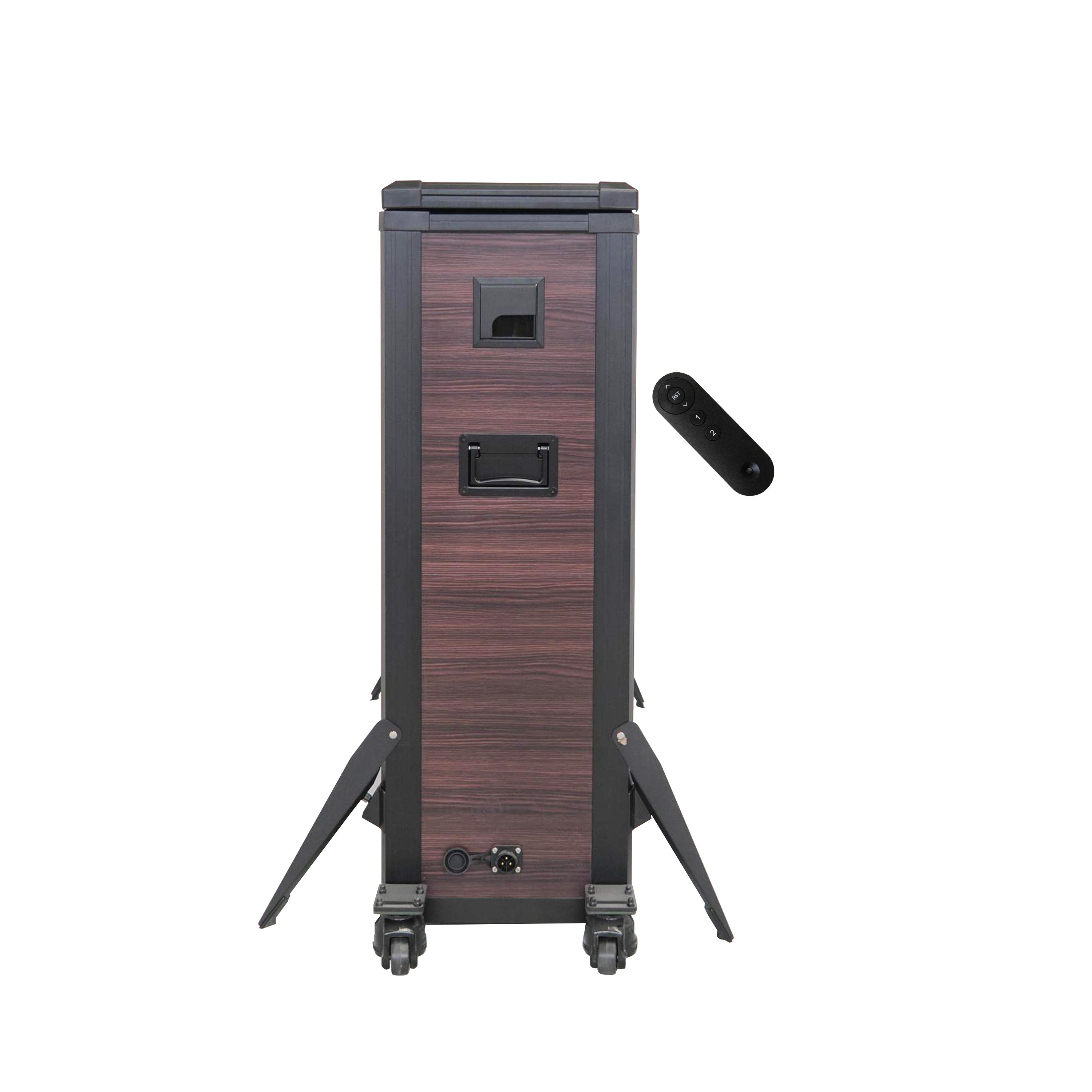 Mueble elevador de TV resistente a la intemperie para televisores de 55", interior y exterior