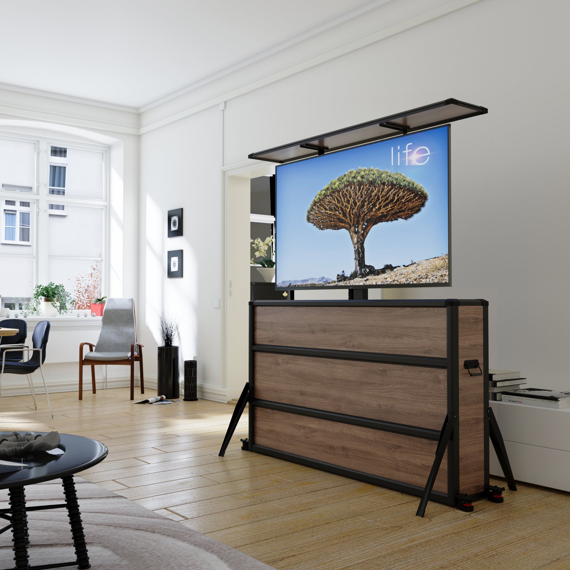 Premium Motorized Indoor TV Lift Cabinet for 65-Inch Indoor TVs