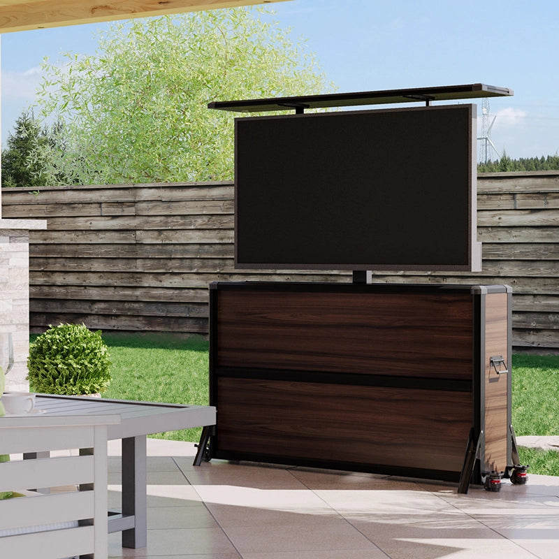Weatherproof TV Lift Cabinet for TVs 55”, Indoor and Outdoor