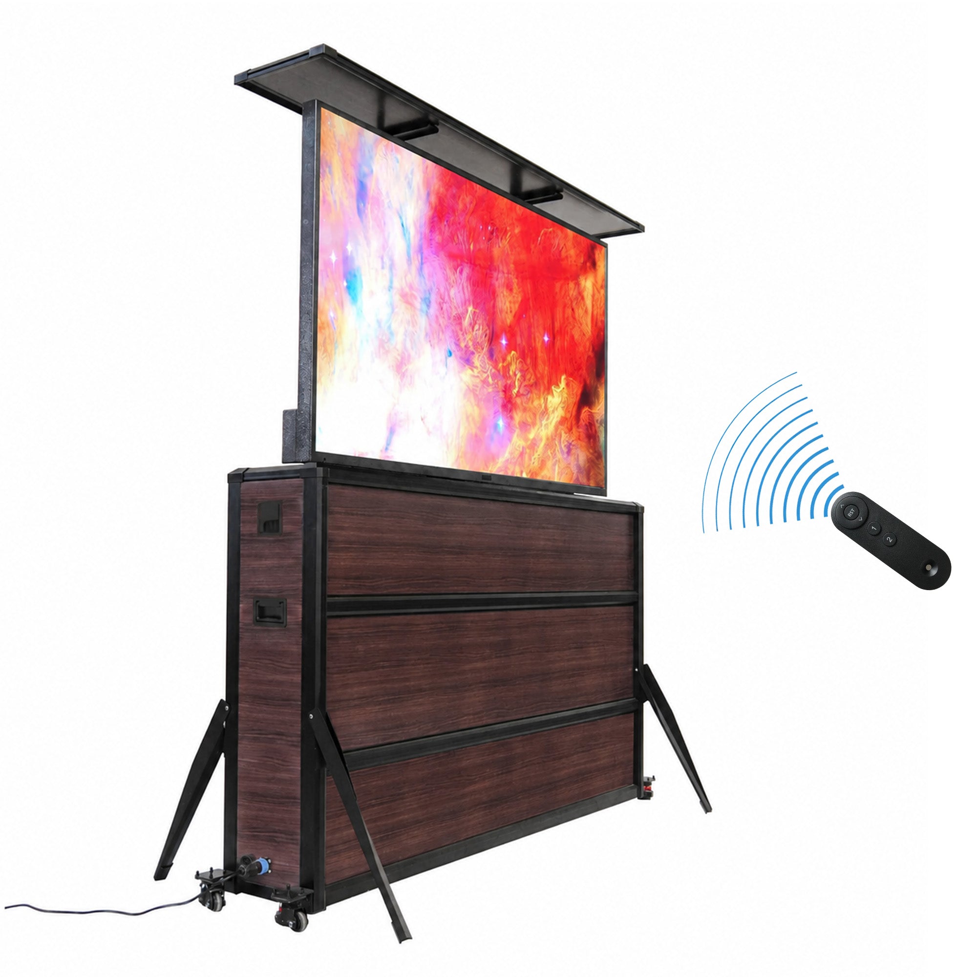 Weatherproof TV Lift Cabinet for TVs 65”, Indoor and Outdoor