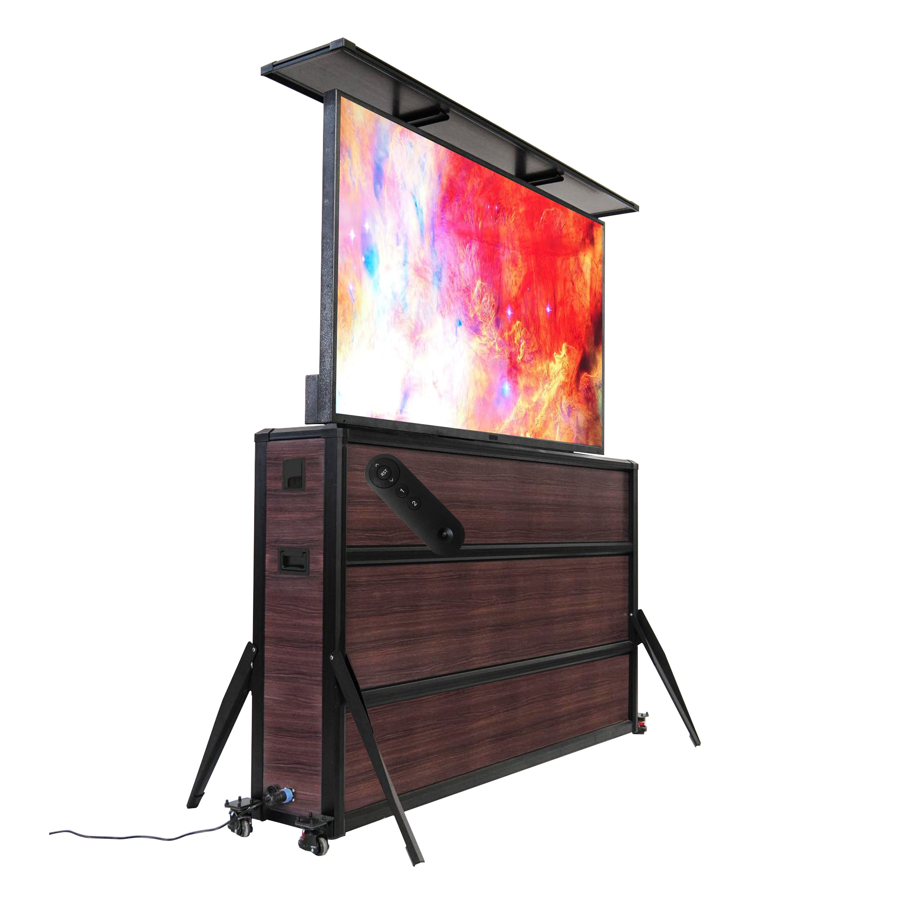 Weatherproof TV Lift Cabinet for TVs 65”, Indoor and Outdoor