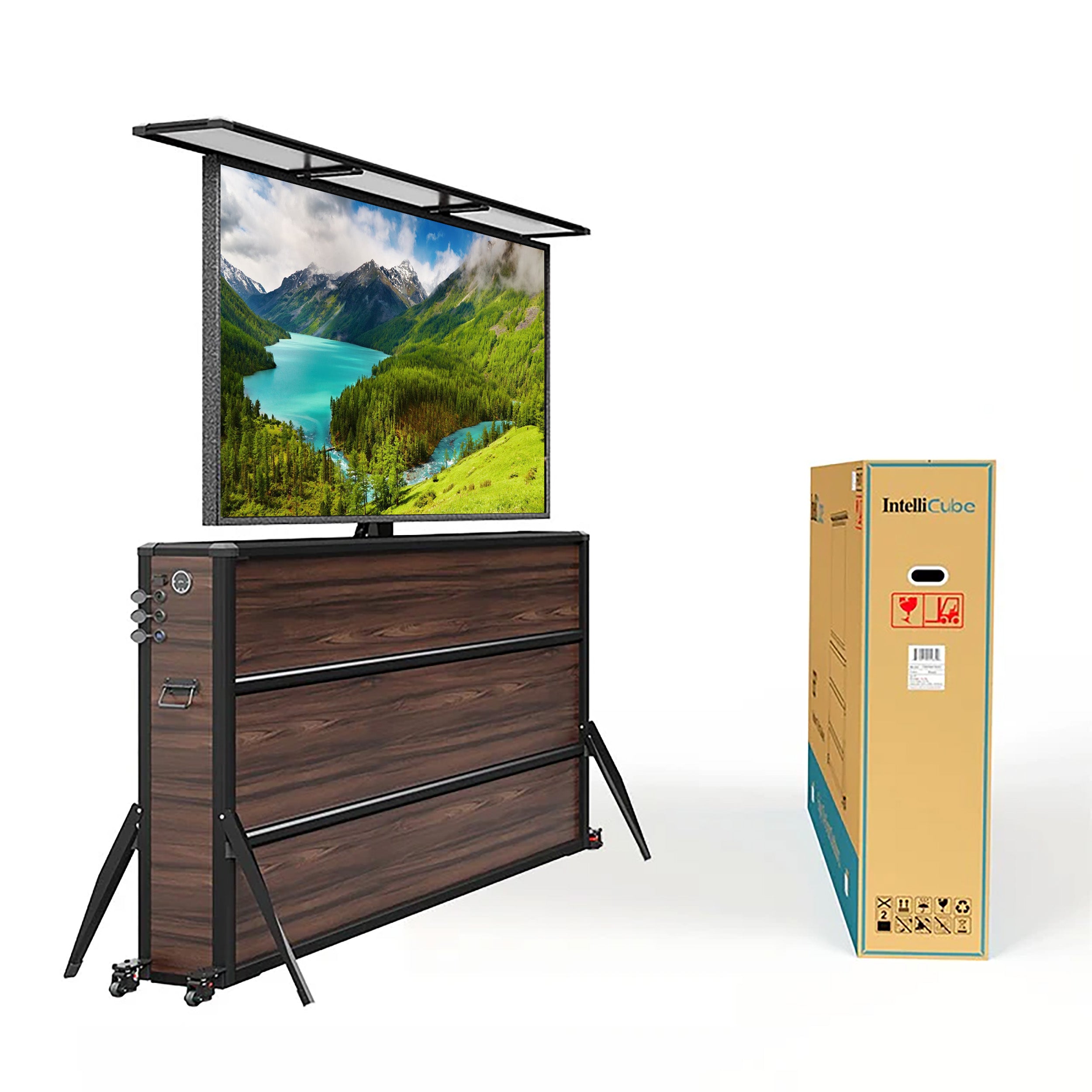 Weatherproof TV Lift Cabinet for TVs 75”, Indoor and Outdoor