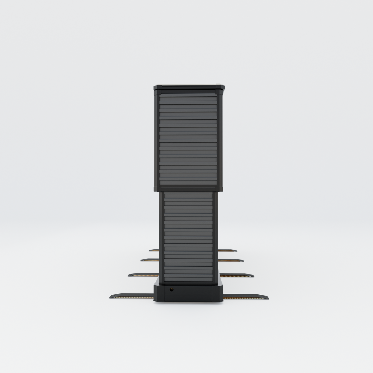 85" Dual-Motion Outdoor TV Lift Cabinet | Split-Design Motorized Patio TV Cabinet