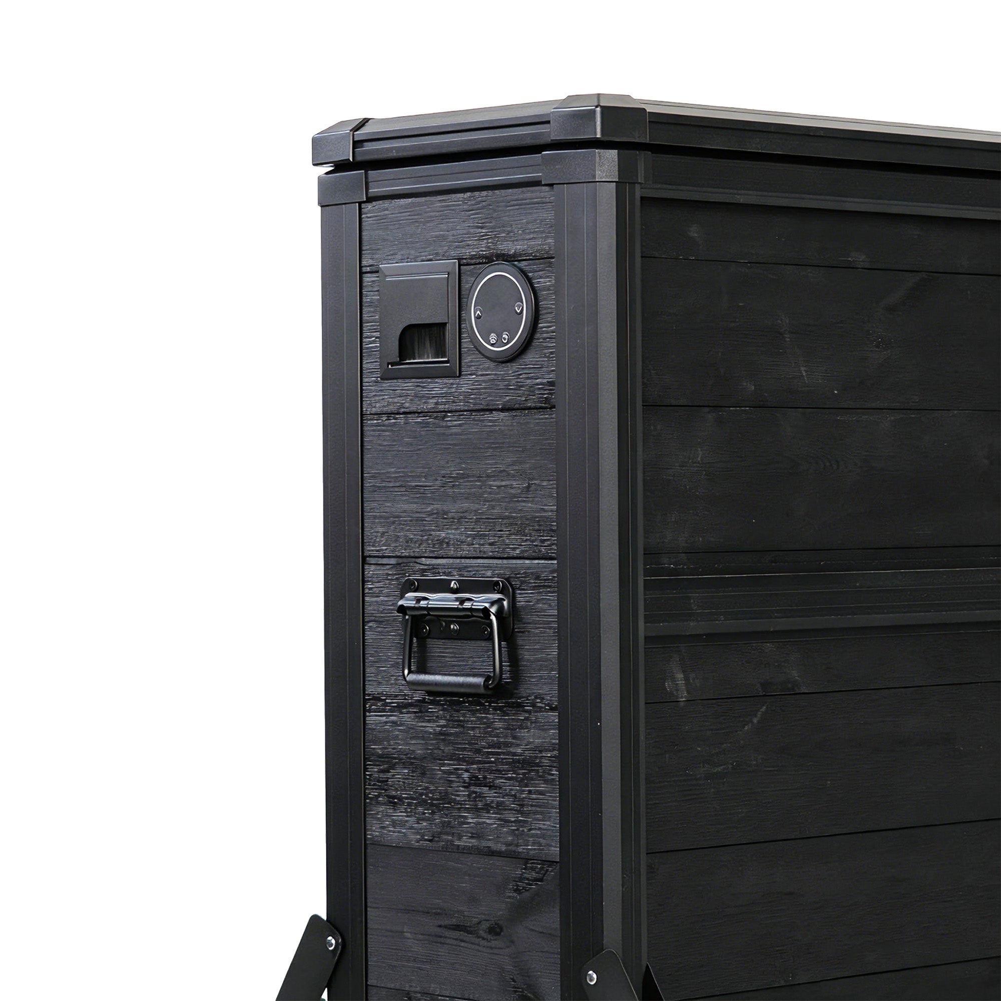 65" Charred Wood Outdoor TV Lift Cabinet