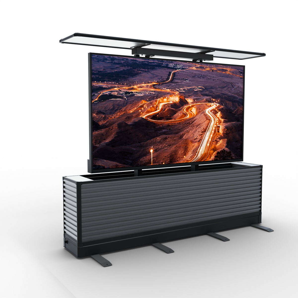 Soundbar Mount for IntelliCube Dual-Motion Outdoor TV Lift Cabinet – Confirm Compatibility Before Ordering