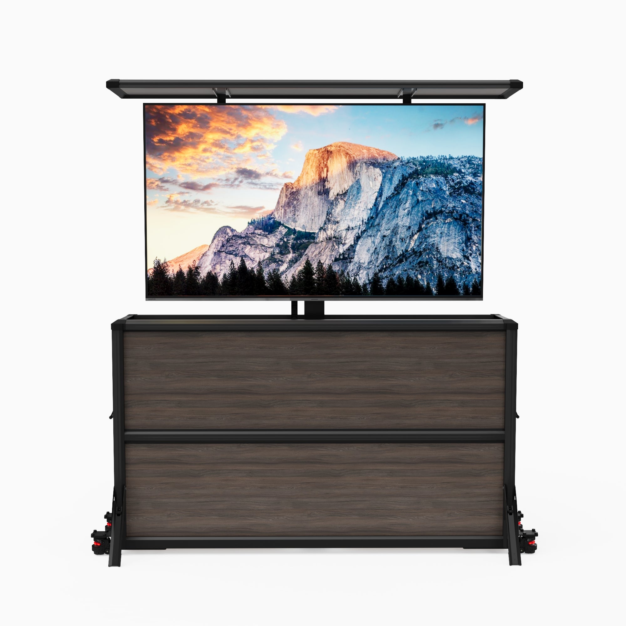 Mueble elevador de TV motorizado premium para interiores de 55 pulgadas 