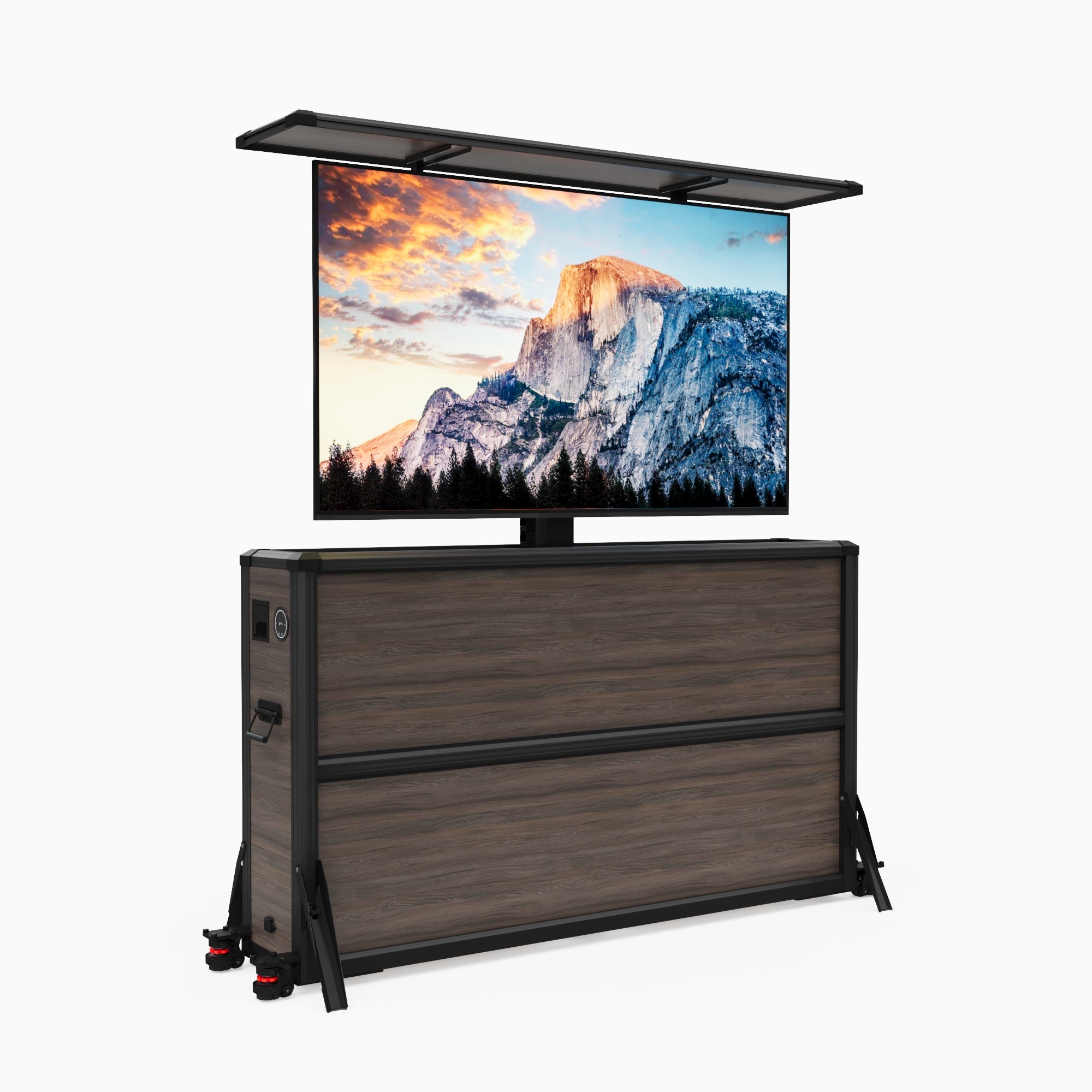 Mueble elevador de TV motorizado premium para interiores de 55 pulgadas 