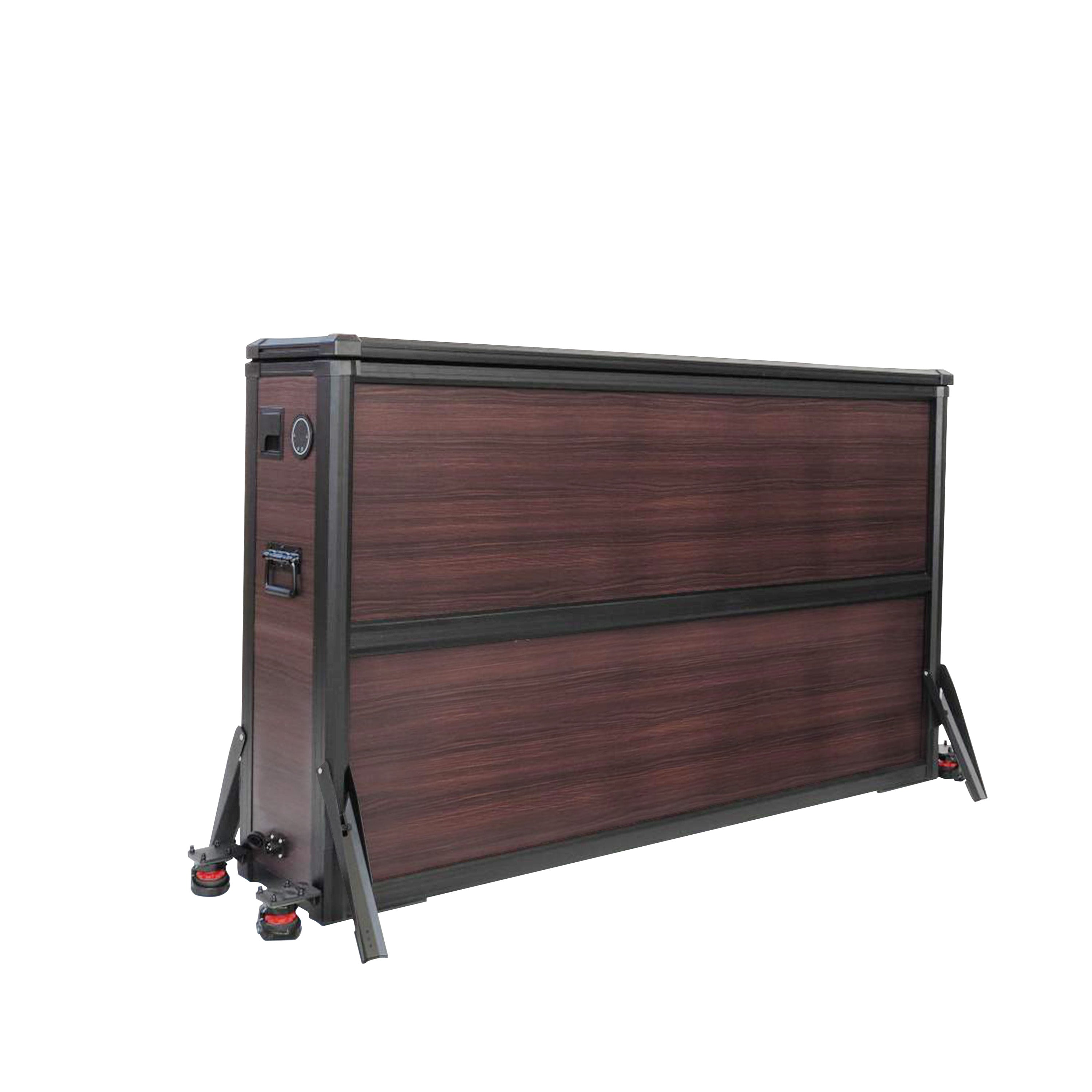 Mueble elevador de TV resistente a la intemperie para televisores de 55", interior y exterior 