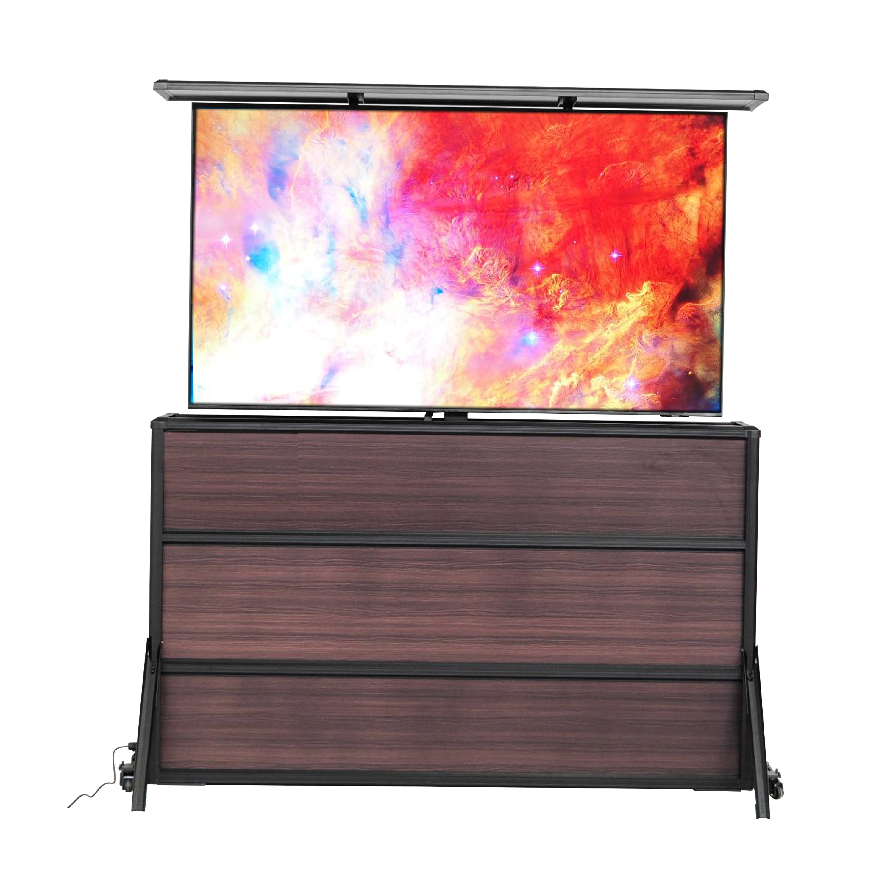 Weatherproof TV Lift Cabinet for TVs 65”, Indoor and Outdoor