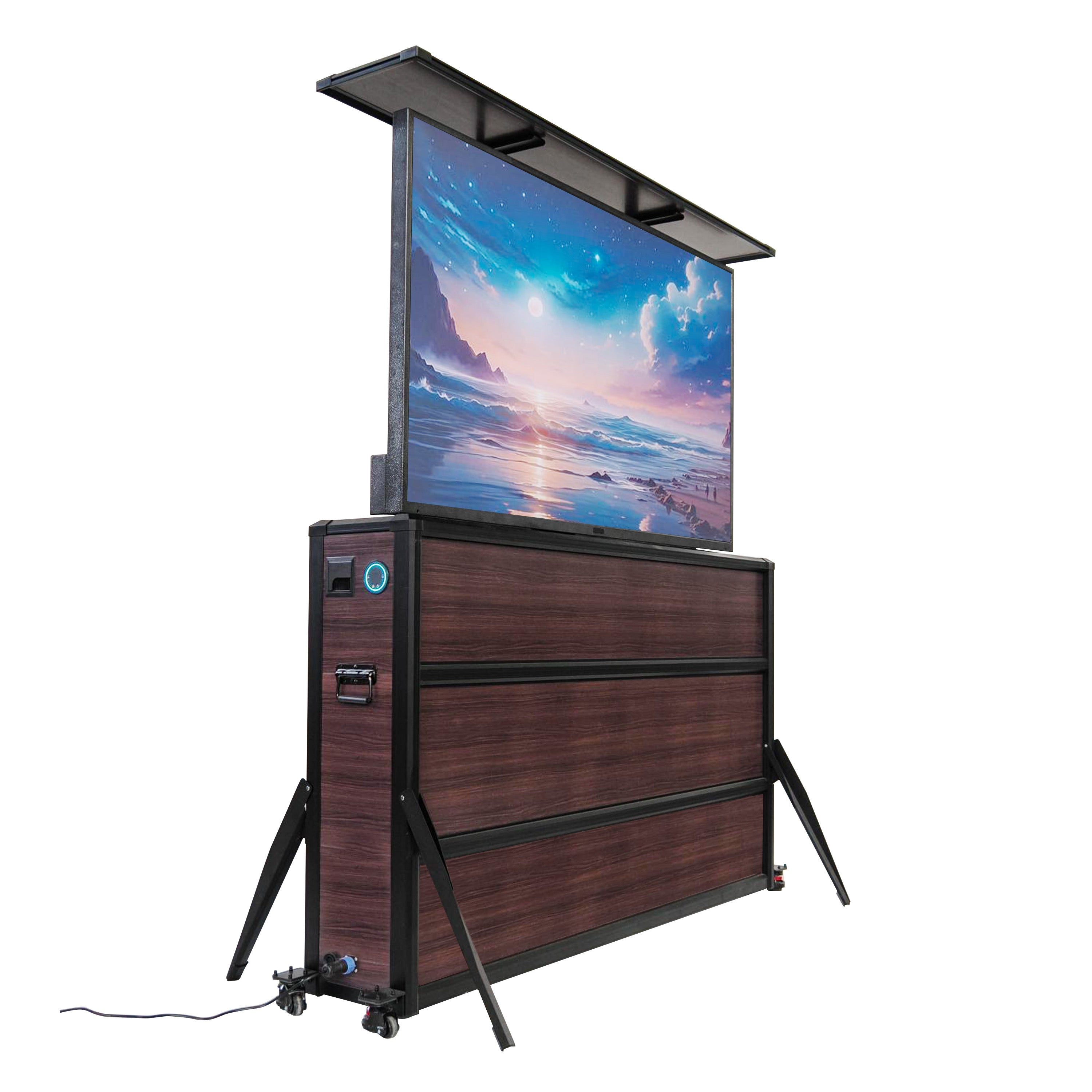Weatherproof TV Lift Cabinet for TVs 65”, Indoor and Outdoor