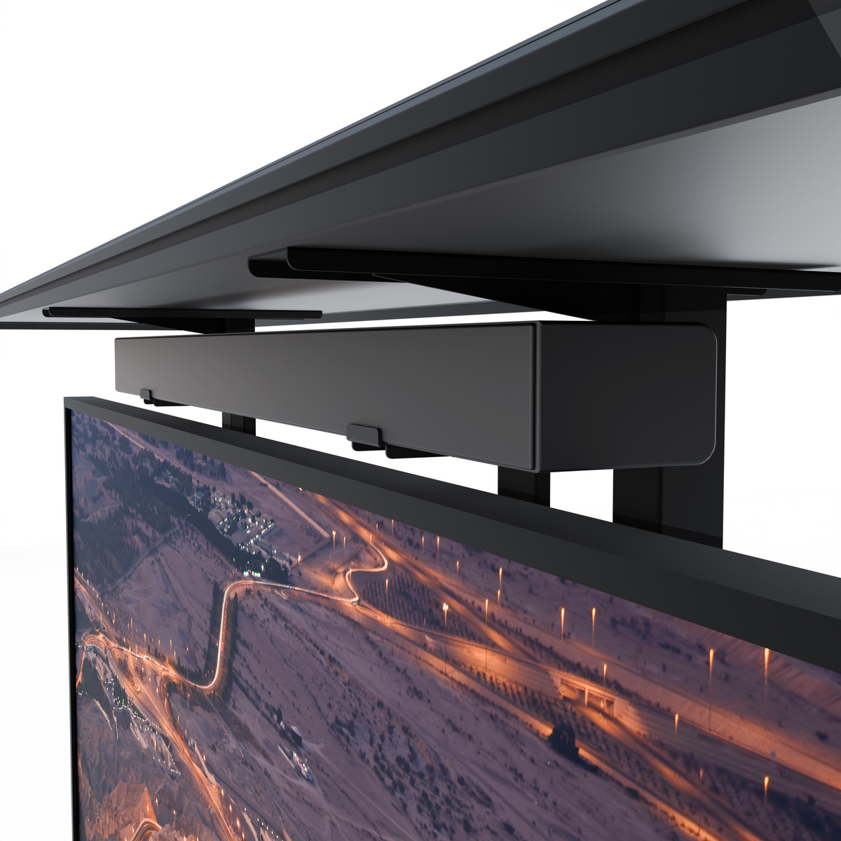 Soundbar Mount for IntelliCube Dual-Motion Outdoor TV Lift Cabinet – Confirm Compatibility Before Ordering