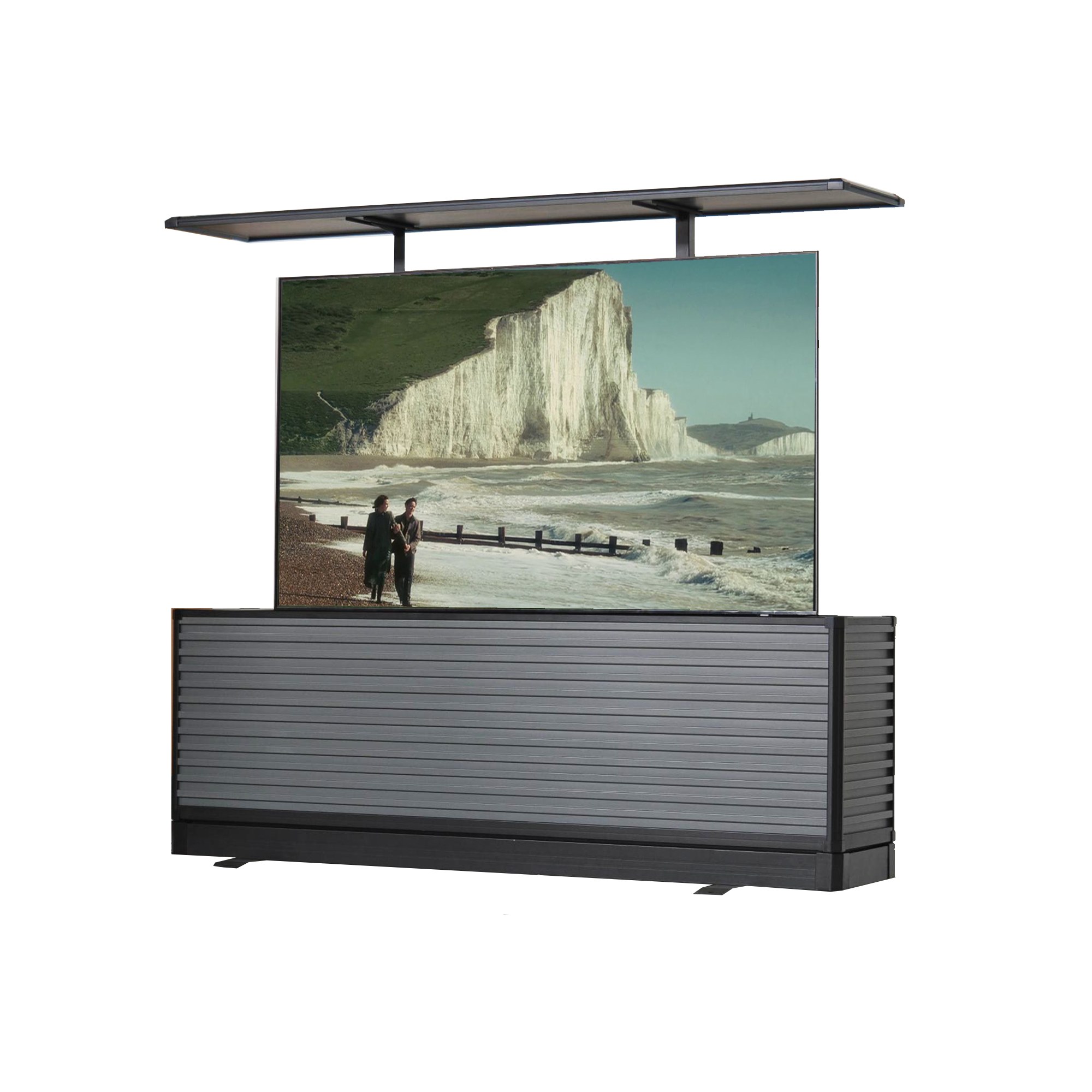 75" Split-Design Outdoor TV Lift Cabinet – Motorized Weatherproof Patio TV Cabinet (Pre-Order)