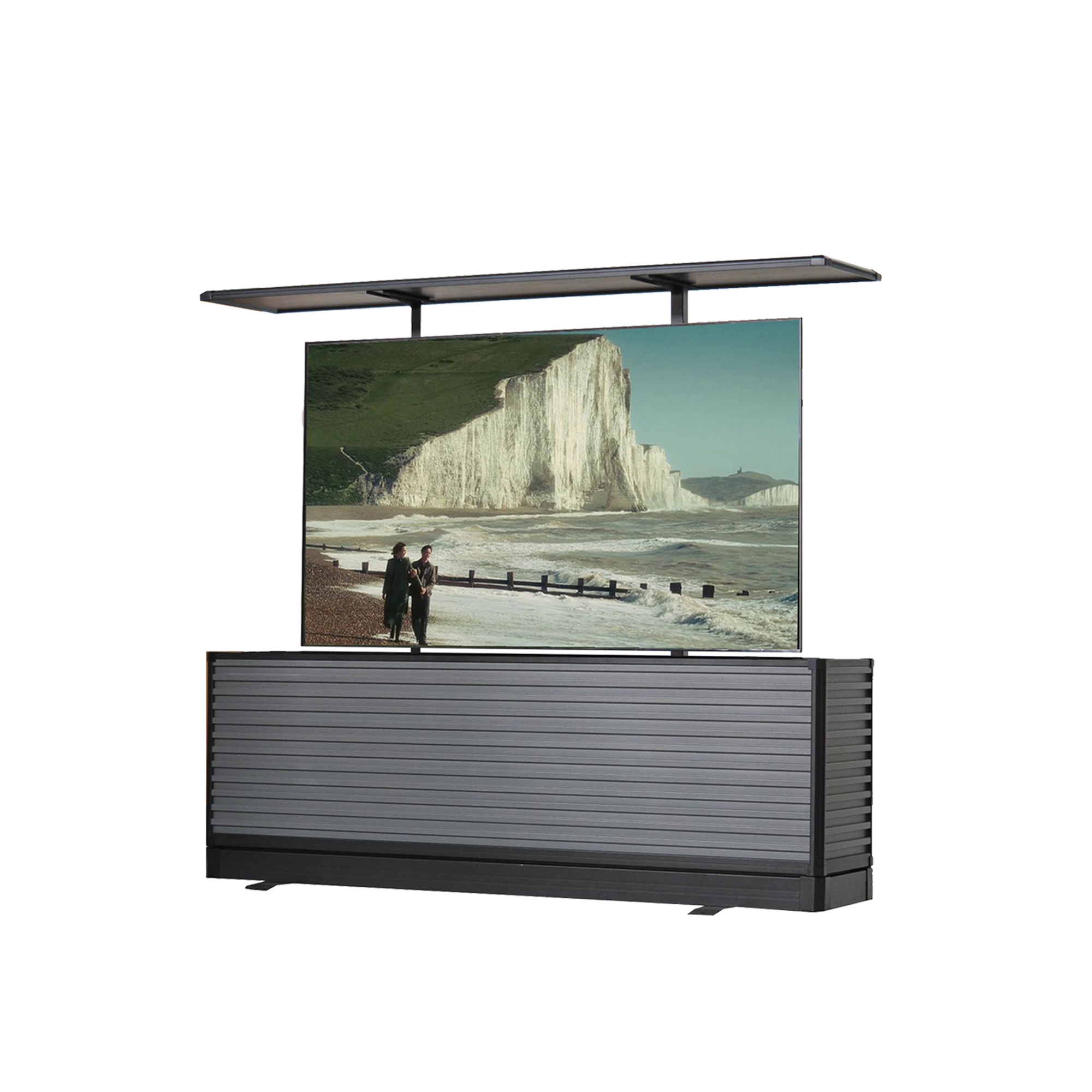 85" Split-Design Outdoor TV Lift Cabinet – Motorized Weatherproof Patio TV Cabinet (Pre-Order)