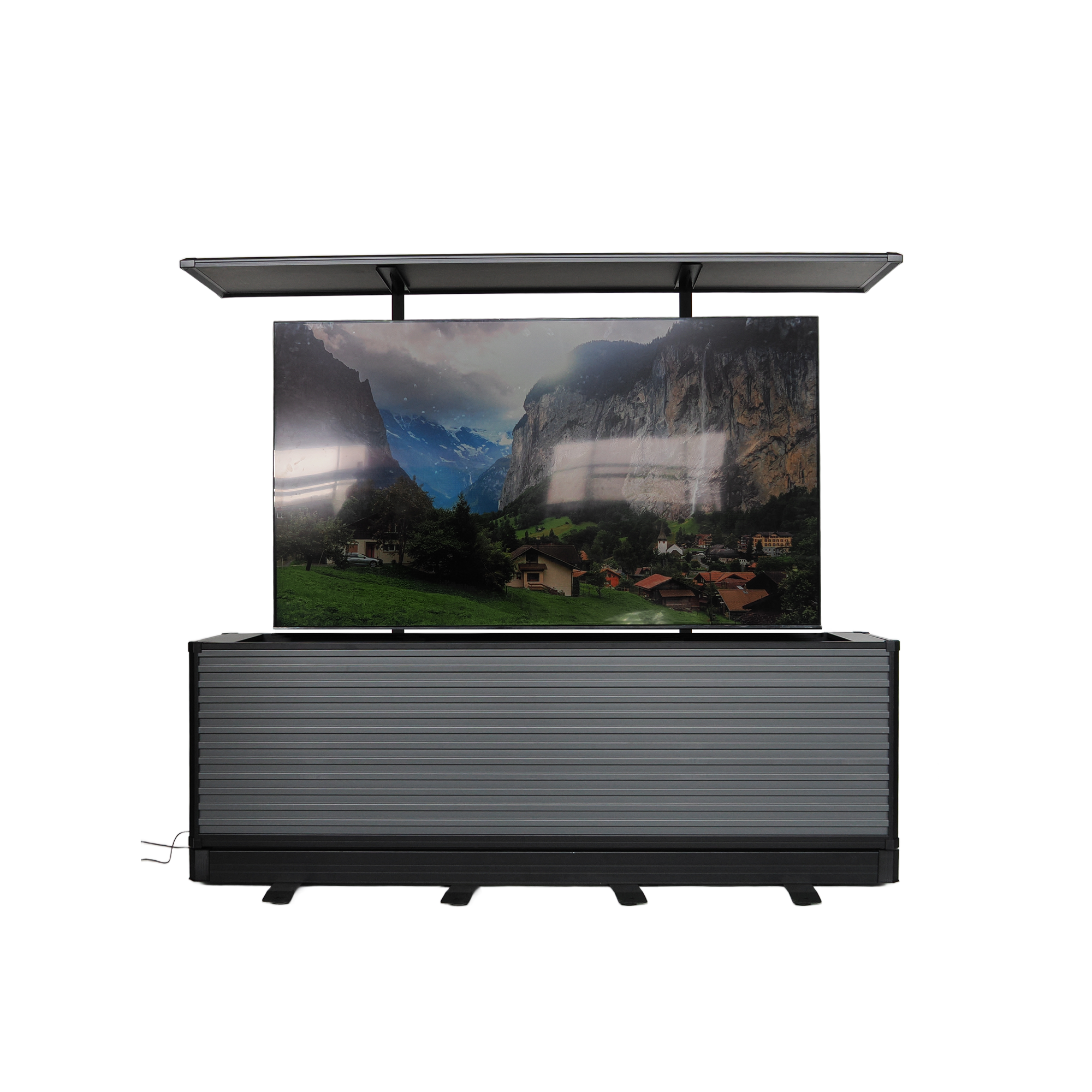 75" Split-Design Outdoor TV Lift Cabinet – Motorized Weatherproof Patio TV Cabinet (Pre-Order)